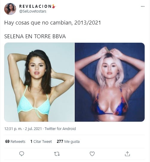 Piden que la torre de BBVA México se ilumine en honor a Selena Gómez