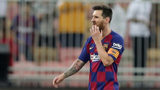 Messi lamenta la derrota ante el Atleti