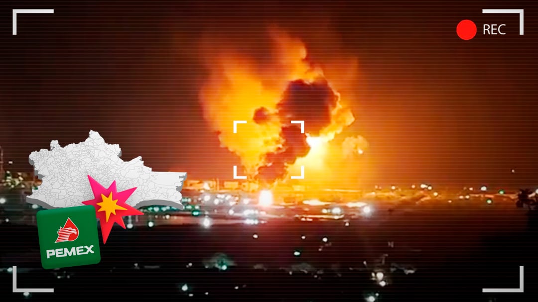 Video capta el momento de la explosión en la refinería de Pemex en Salina Cruz