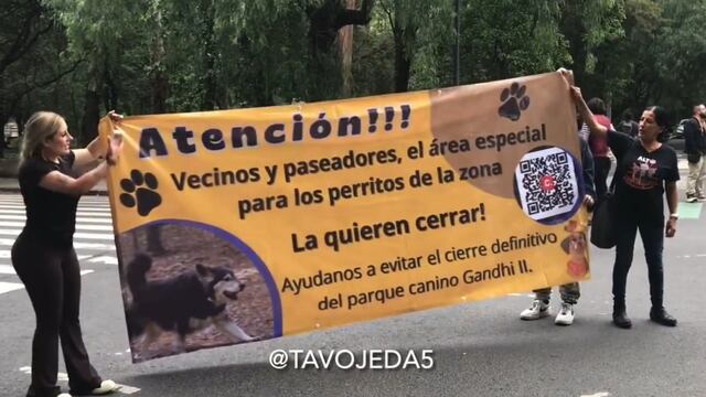 Vecinos protestan por el cierre del parque Gandhi