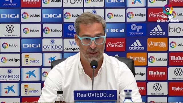 Jon Pérez Bolo, DT Real Oviedo en conferencia de prensa