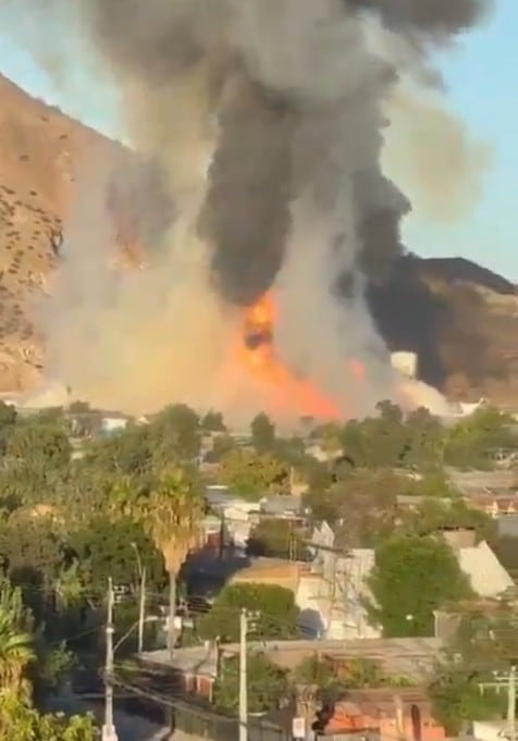 Video capta explosión de un camión de gas en Chile con saldo mortal