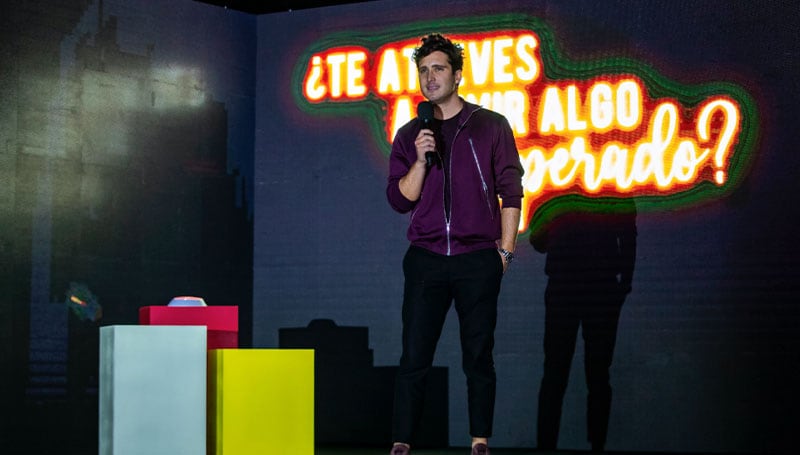Diego Boneta en la presentación