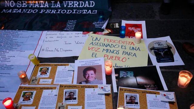 Manifestación por periodistas asesinados