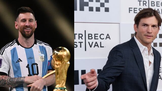 Ashton Kutcher felicita a Lionel Messi y a Argentina tras ganar en Qatar 2022