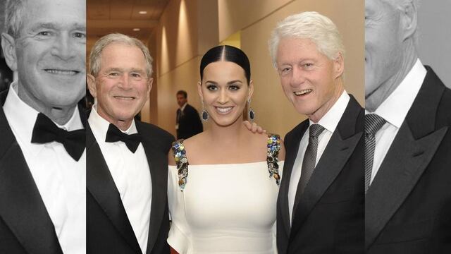 Katy Perry, Bill Clinton, George W. Bush