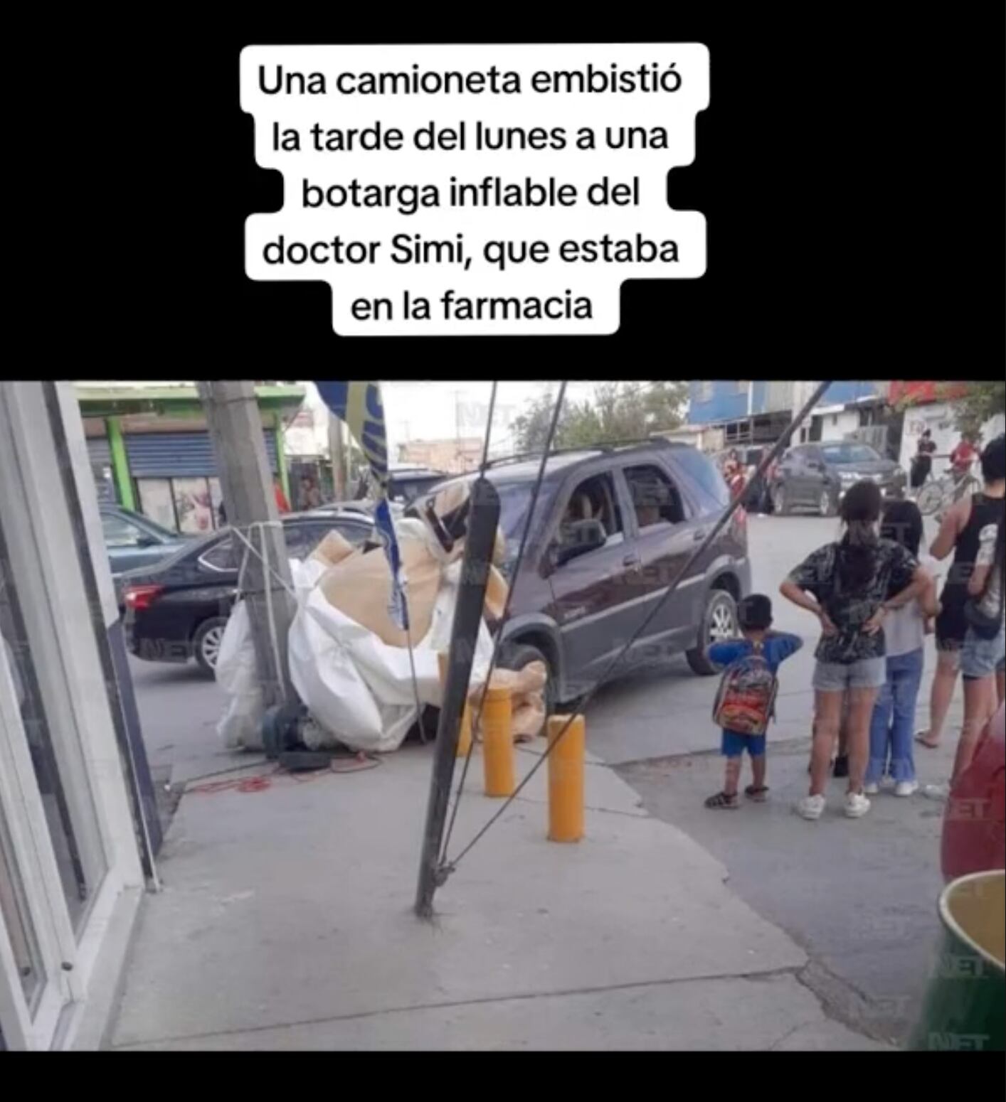 Botarga del Doctor Simi atropellada en TikTok