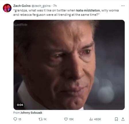 Memes por la desaparición de Kate Middleton en el mundo Willy Wonka