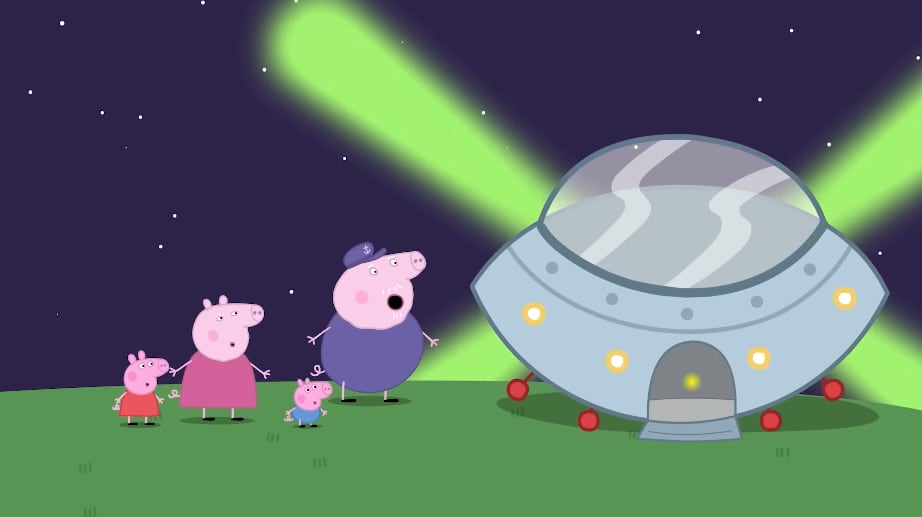 George Pig y los extraterrestres