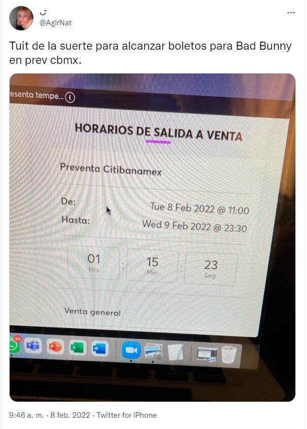 Memes sobre la fila virtual del concierto de Bad Bunny en México