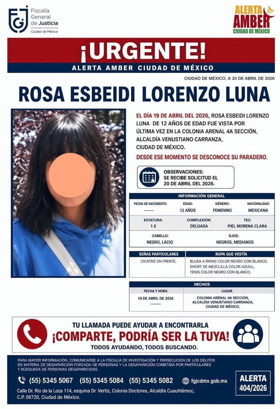 Localizan con vida a Rosa Esbeidi en mercado de Mixcalco