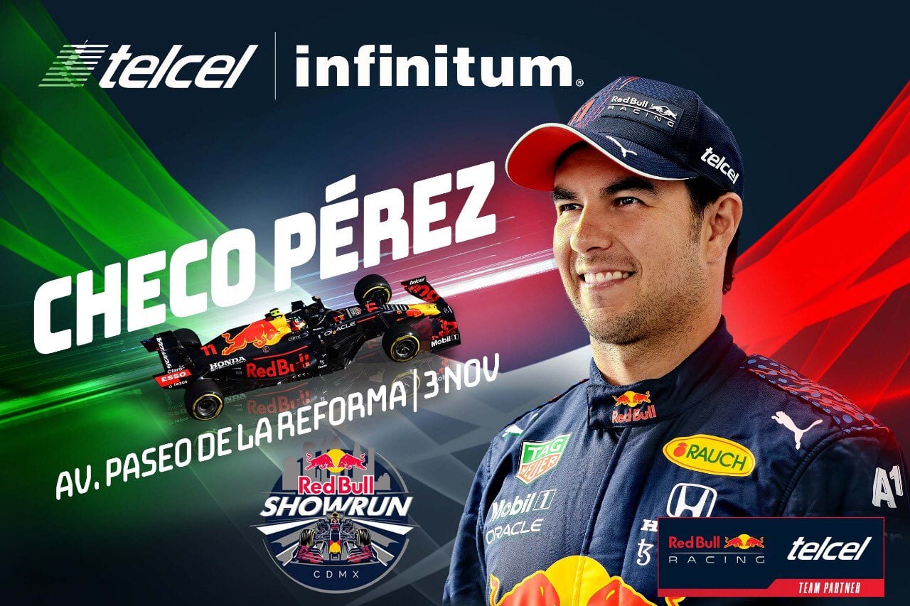 Checo Pérez hará una exhibición en la CDMX previo al GP de México.