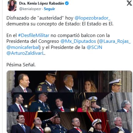Kenia Lopez en X