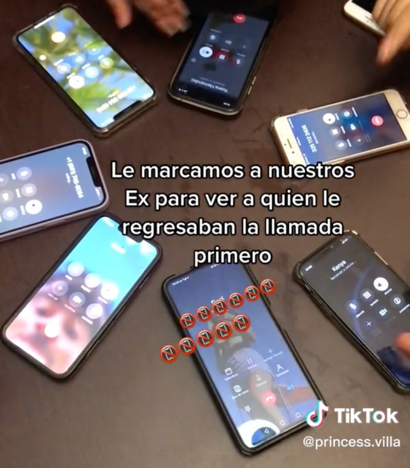 Reto de llamar a exnovios en TikTok