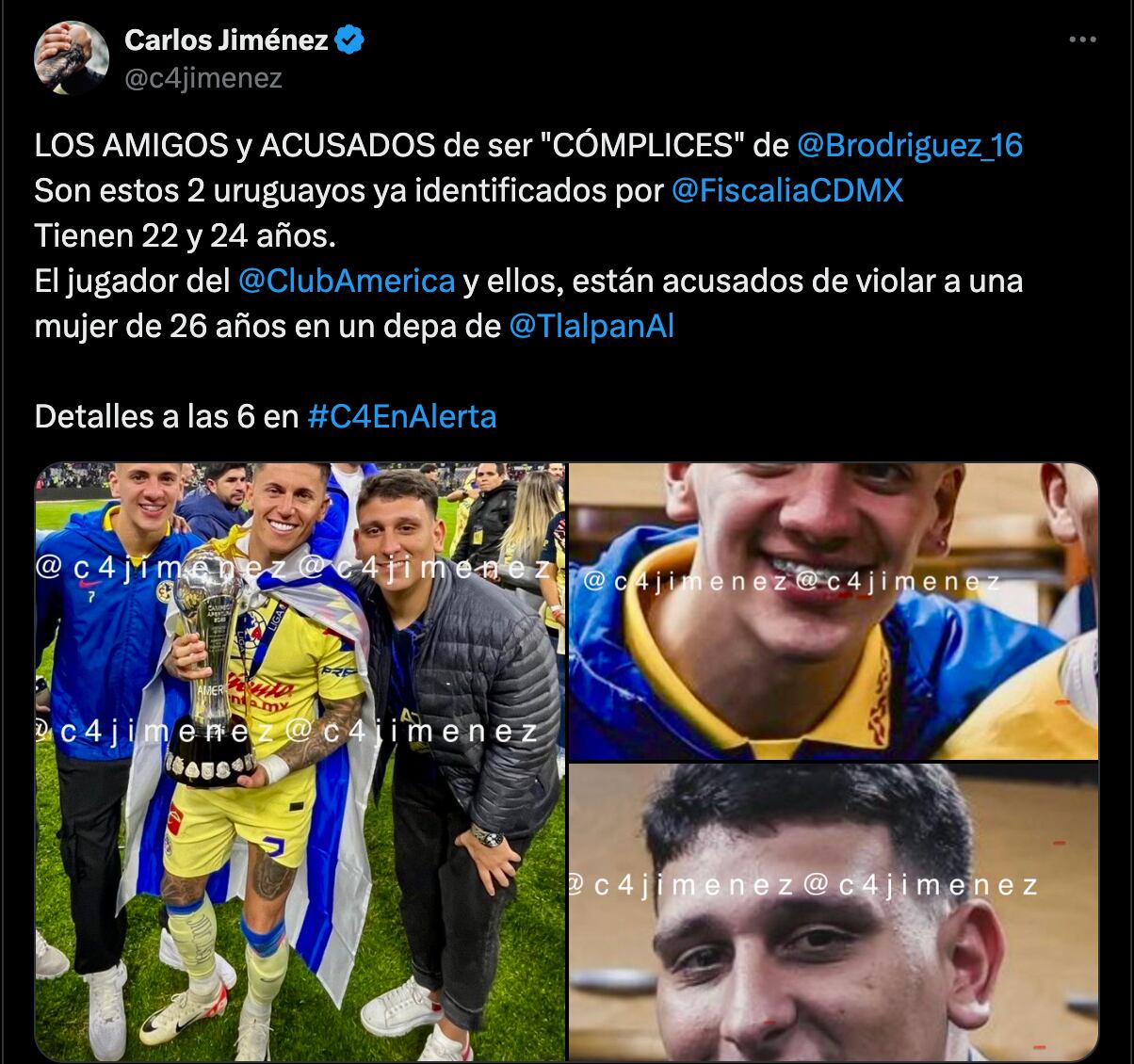 Caso Brian Rodríguez por denuncia de violación agravada