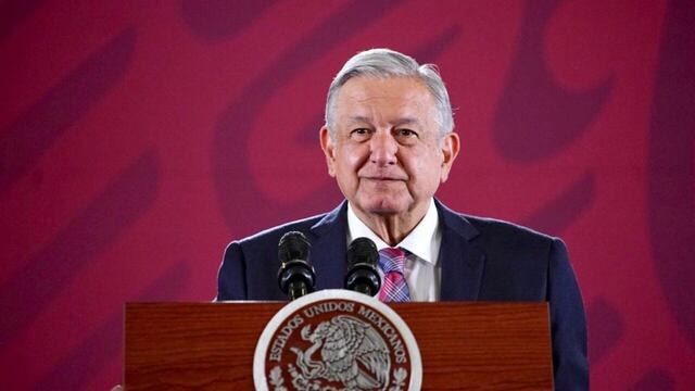 El presidente Andrés Manuel López Obrador durante su conferencia matutina de este lunes 23 de septiembre.