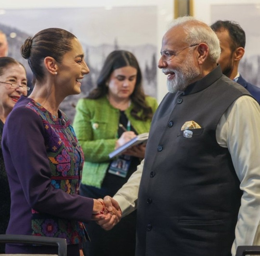 Claudia Sheinbaum y Narendra Modi se reúnen en la Cumbre del G7 en Canadá