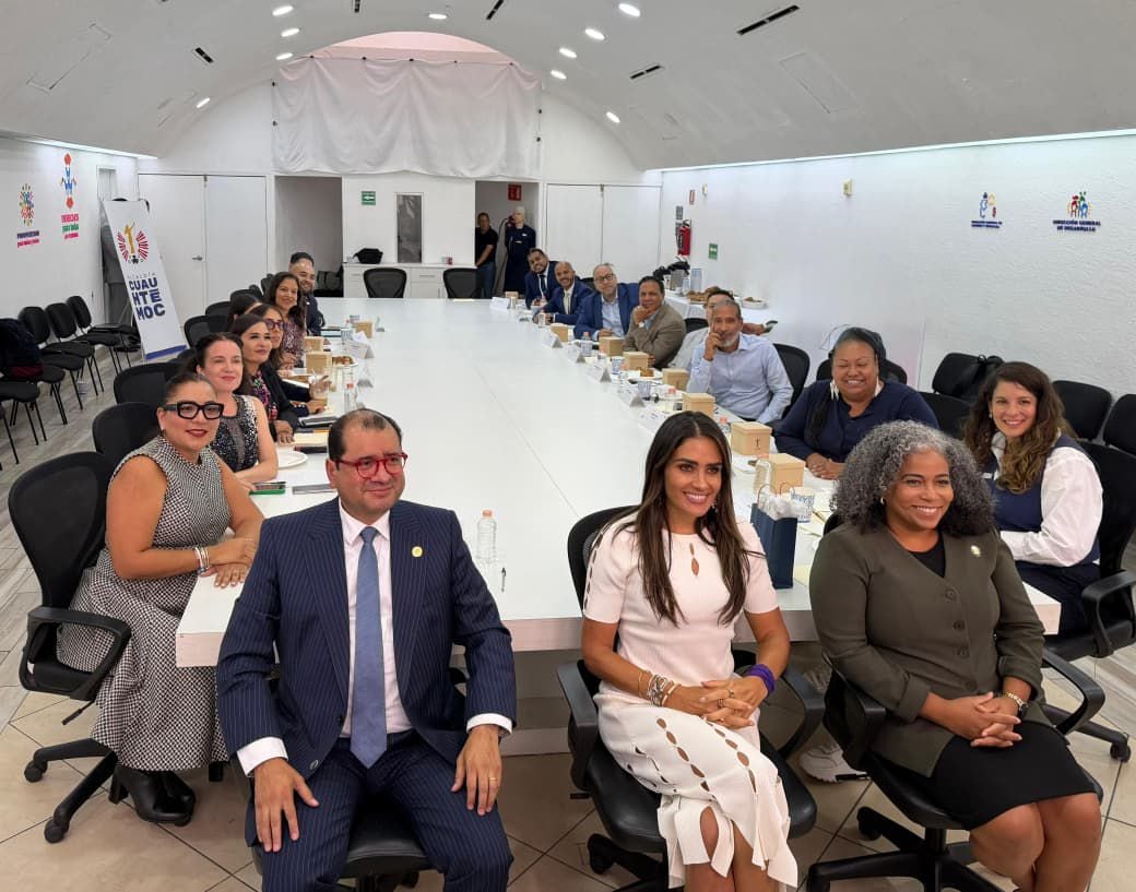 Ale Rojo de la Vega comparte experiencias de gobierno con legisladores de Nueva York.