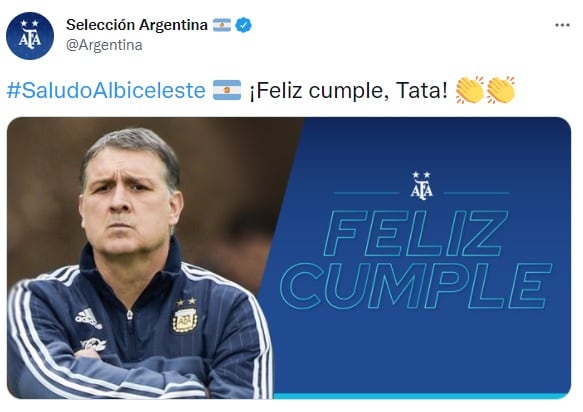Felicitación a Gerardo Martino