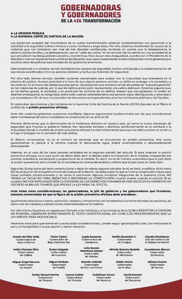 Gobernadores de Morena
