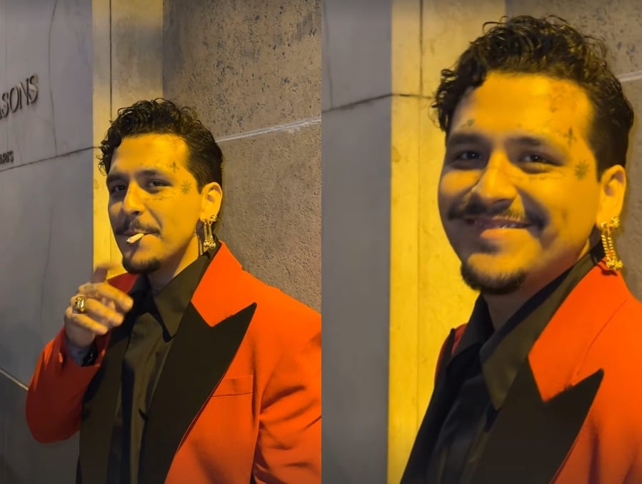 Christian Nodal y Cazzu coquetearon en la Paris Fashion Week