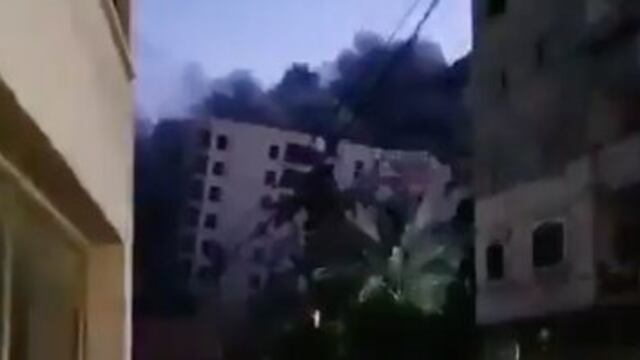 Torre derribada en Israel