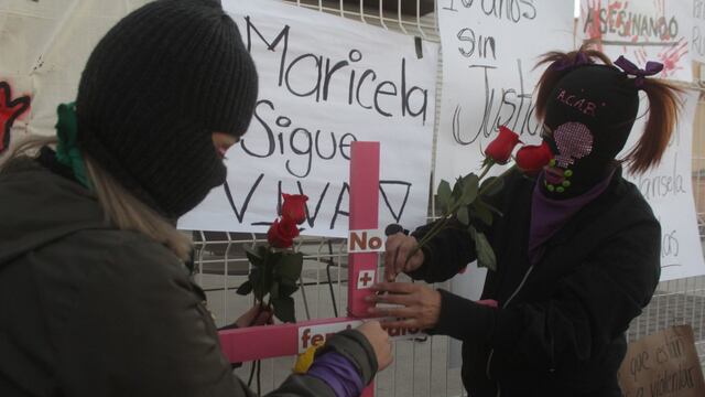 Protesta en el Centro de Justicia de las Mujeres de Chihuahua