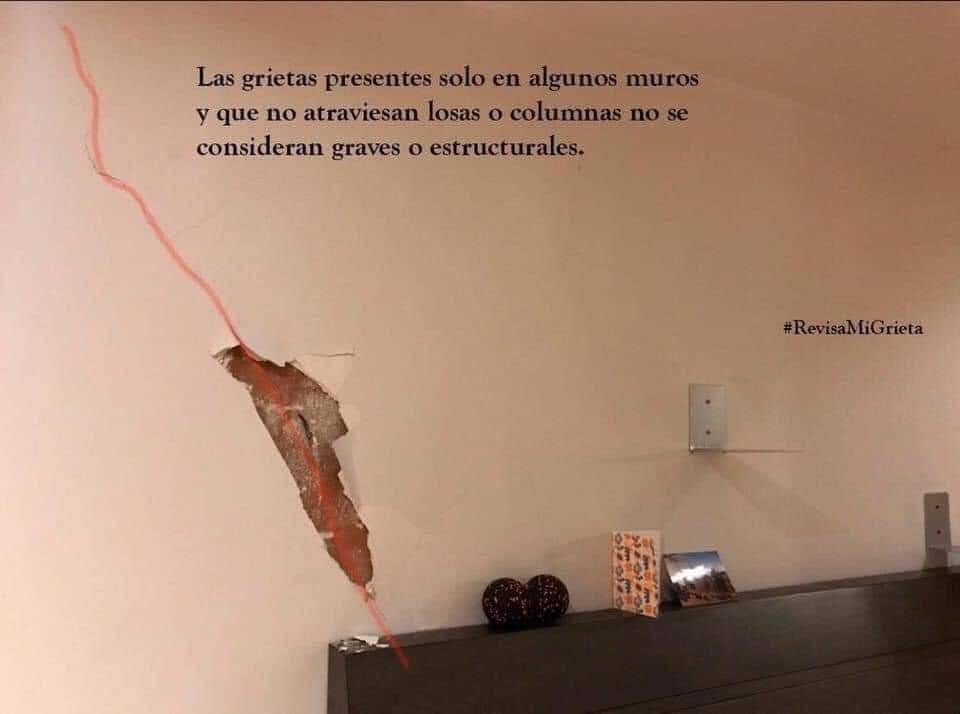 Grieta transversales en muros