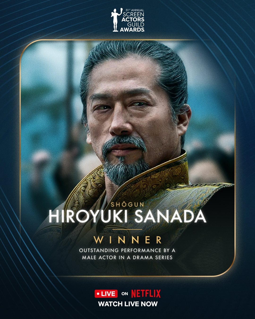 Hiroyuki Sanada, ganador SAG Awards 2025