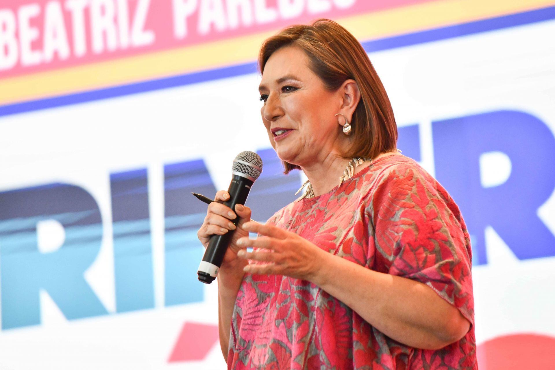 Xóchilt Gálvez, durante su participación en el primer foro "Diálogos Ciudadanos" del Frente Amplio por México