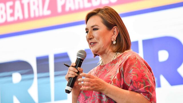 Xóchilt Gálvez, durante su participación en el primer foro "Diálogos Ciudadanos" del Frente Amplio por México