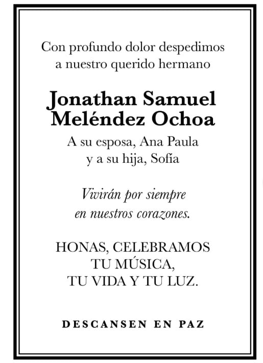Camilo Séptimo se despide de Jonathan Meléndez
