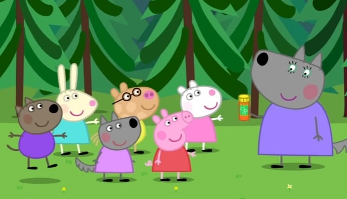 El cumpleaños de Wendy Lobo con Peppa Pig