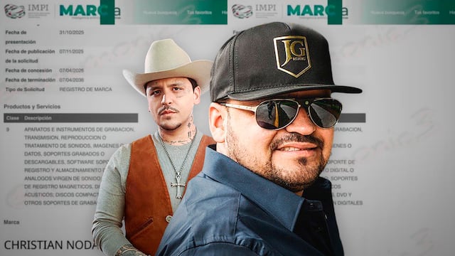 Christian Nodal no es dueño de su nombre; la marca está a nombre de su padre