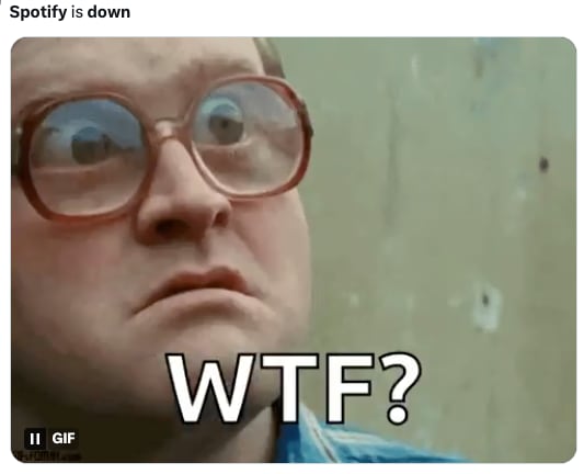 La caída de Spotify provoca memes en redes
