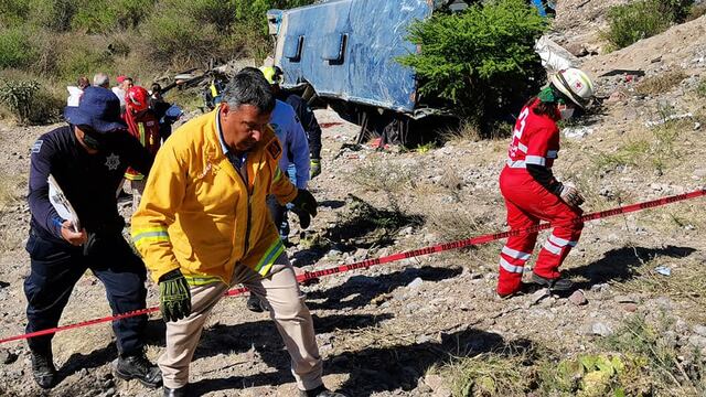 Accidente del camión de migrantes en SLP