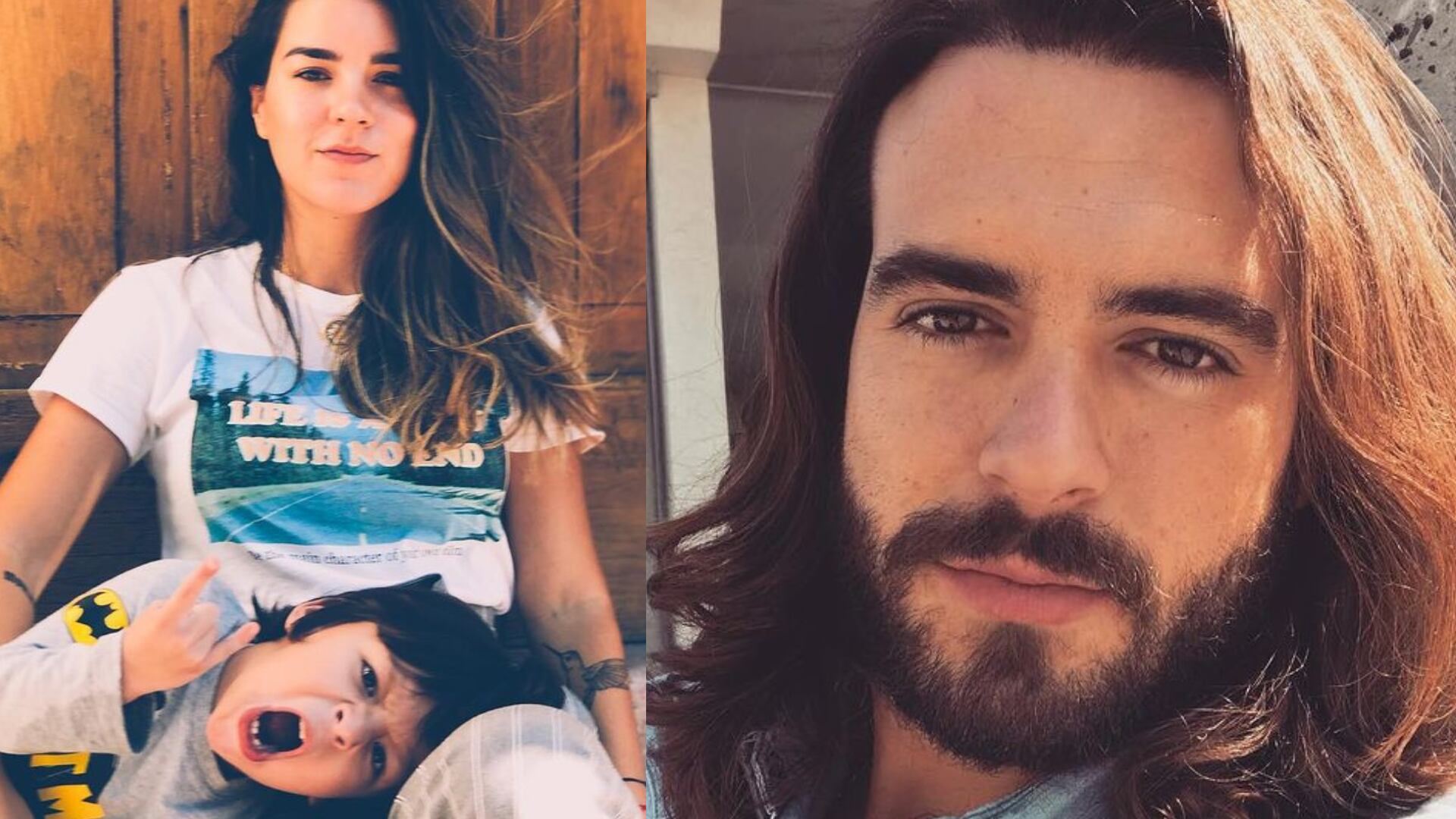 Ana Araujo, Pablo Lyle y su hijo Mauro.