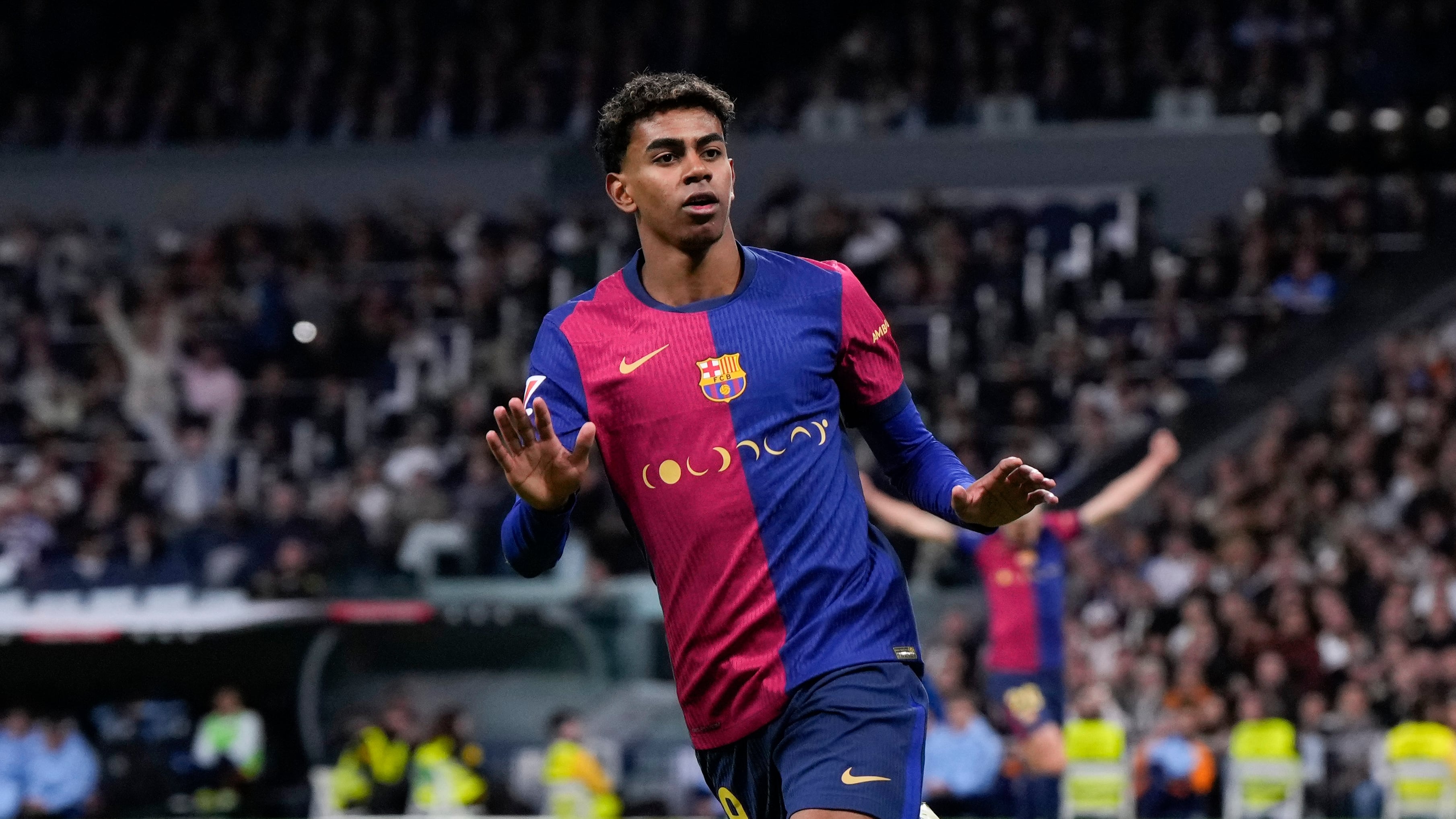 Lamine Yamal con el FC Barcelona.