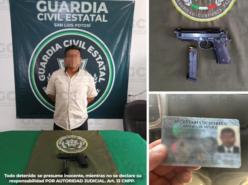 San Luis Potosí detiene de 4 hombres en la Huasteca