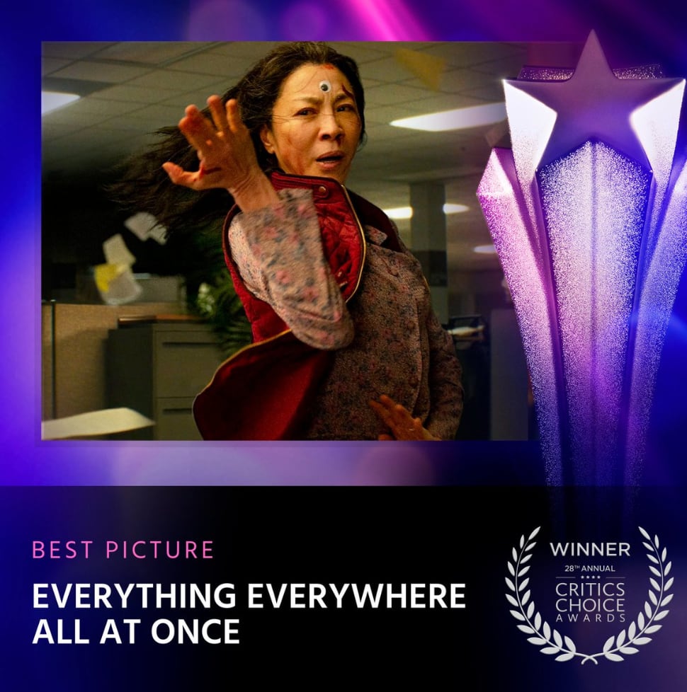 Todo en todas partes al mismo tiempo, ganadora Critics Choice Awards 2023