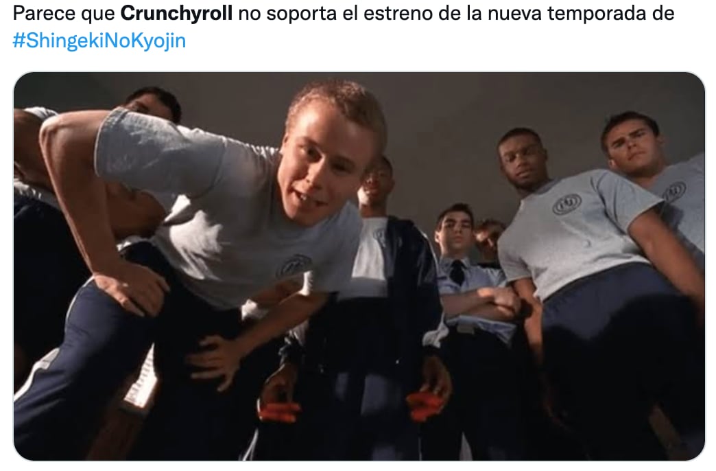 Memes de la caída Crunchyroll por estreno de Attack on Titan