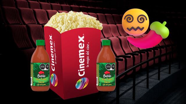 Palomitas sabor Búfalo de Cinemex