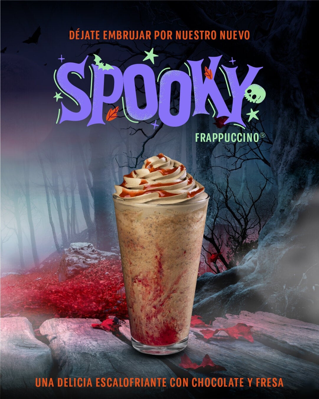 El Spooky Frappuccino de Starbucks estará disponible hasta el 3 de noviembre.
