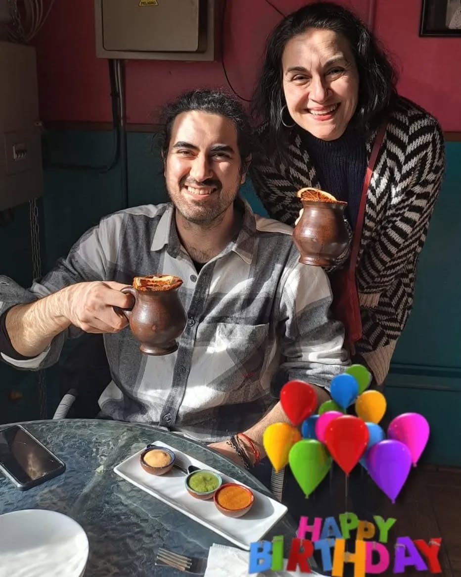 Lorene Prieto y su hijo