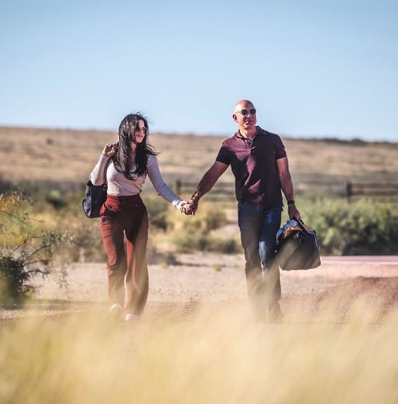 Jeff Bezos y Lauren Sánchez