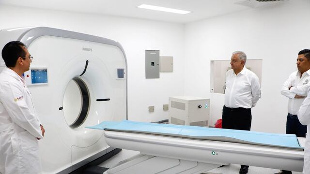 Andrés Manuel López Obrador, presidente de México, encabezó la supervisión del Plan de Salud IMSS – Bienestar San Luis Potosí en el Hospital General IMSS - Bienestar de Soledad de Graciano Sánchez.