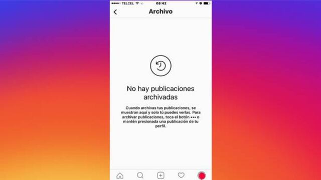 La herramienta 'Archivo' de Instagram.
