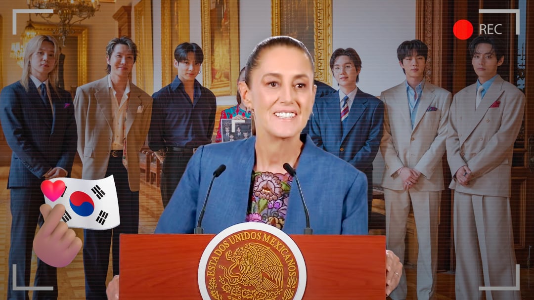 “Son jóvenes muy sencillos”: Sheinbaum reacciona a video de BTS en su visita a Palacio Nacional