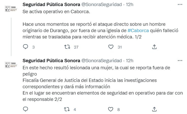 Seguridad Pública Sonora informa sobre boda trágica en Caborca, Sonora; confirma muerte de novio