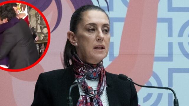 Claudia Sheinbaum platica con Andrés Manuel López Beltrán después del Cuarto Informe de Gobierno de AMLO (VIDEO)